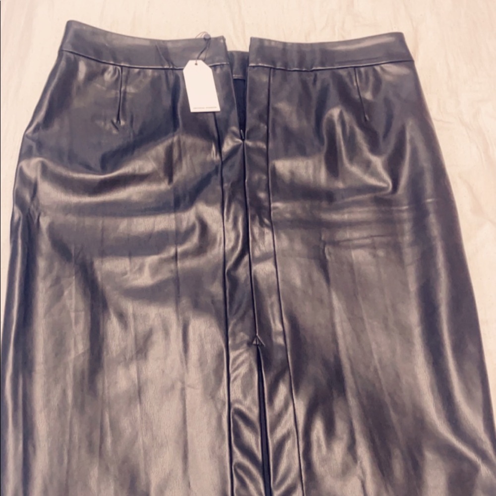 Universal Standard Leather Pencil skirt